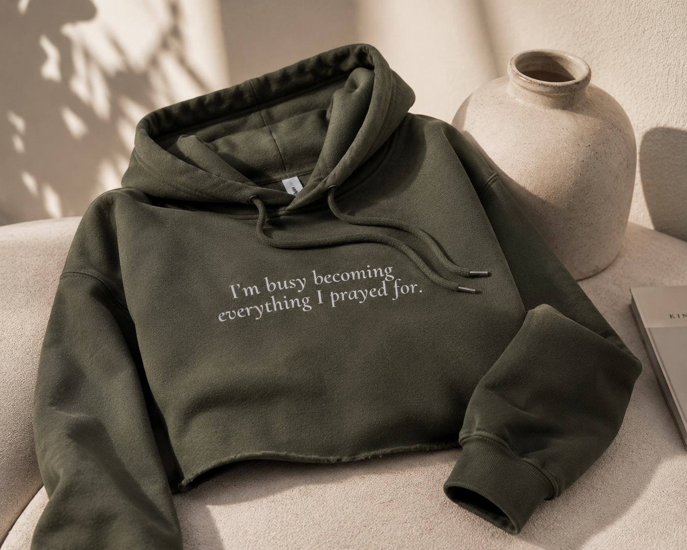 Becoming Her™ |  Premium Crop Hoodie