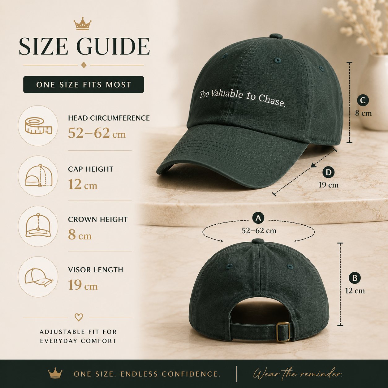 Too Valuable To Chase™ | Premium Cap