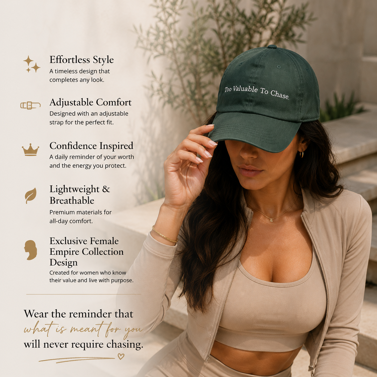 Too Valuable To Chase™ | Premium Cap
