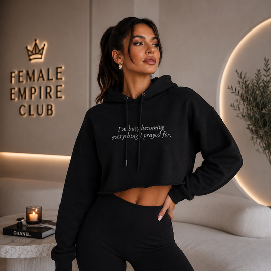 Becoming Her™ |  Premium Crop Hoodie