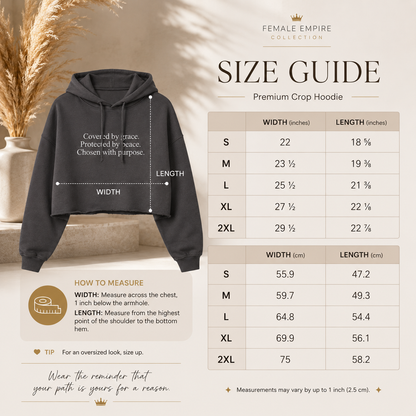 Chosen With Purpose™ | Premium Crop Hoodie